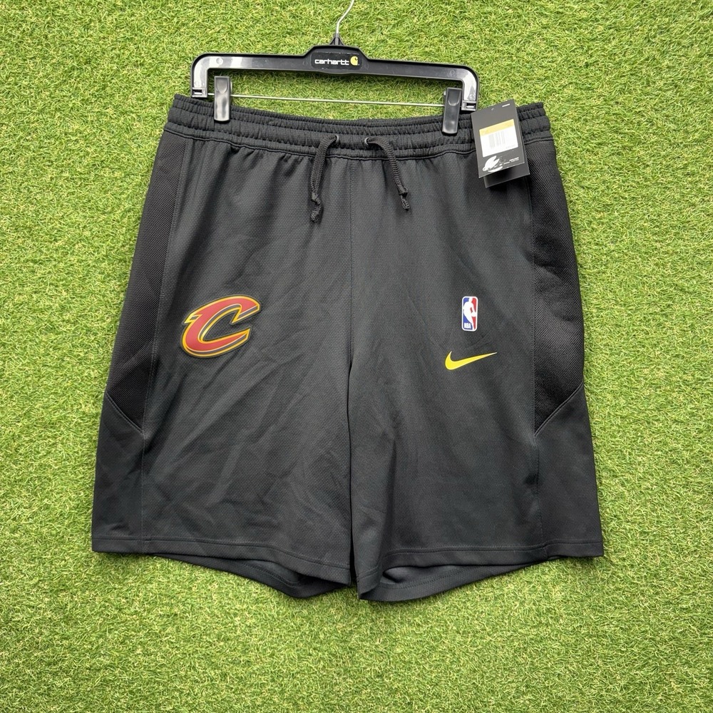 Cleveland Cavaliers Nike Shorts Mens 2XL Basketball Sports Black Drawstring NWT